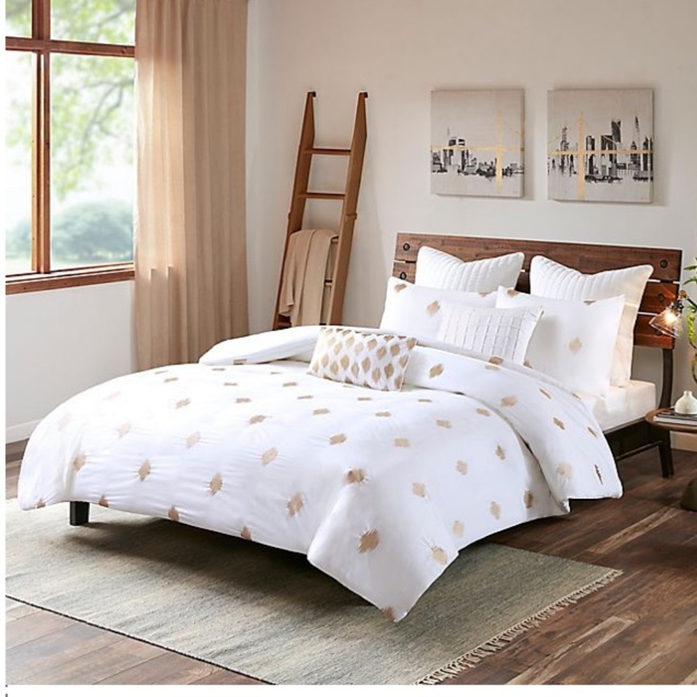 NWOT Ink + Ivy Duvet Cover Stella Dot Queen - Picture 2 of 11